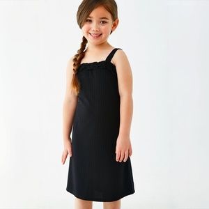 Forever 21 black frill trim cami dress.